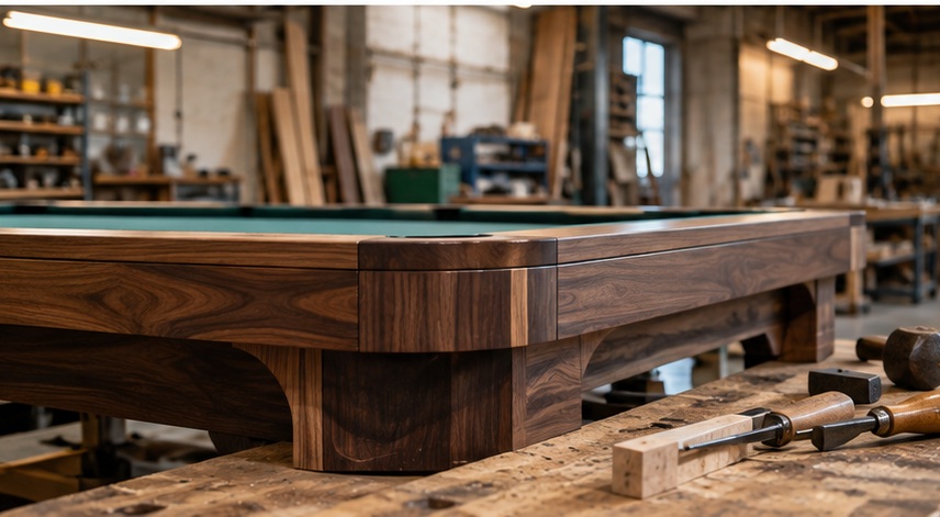 Fine timber craftsmanship in a specialist manufacturing workshop